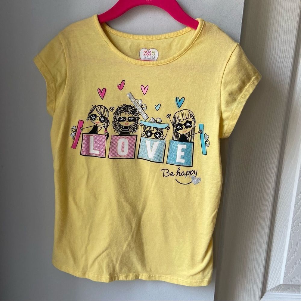 🍭6/$30 365 kids love present doll graphic tee - 8